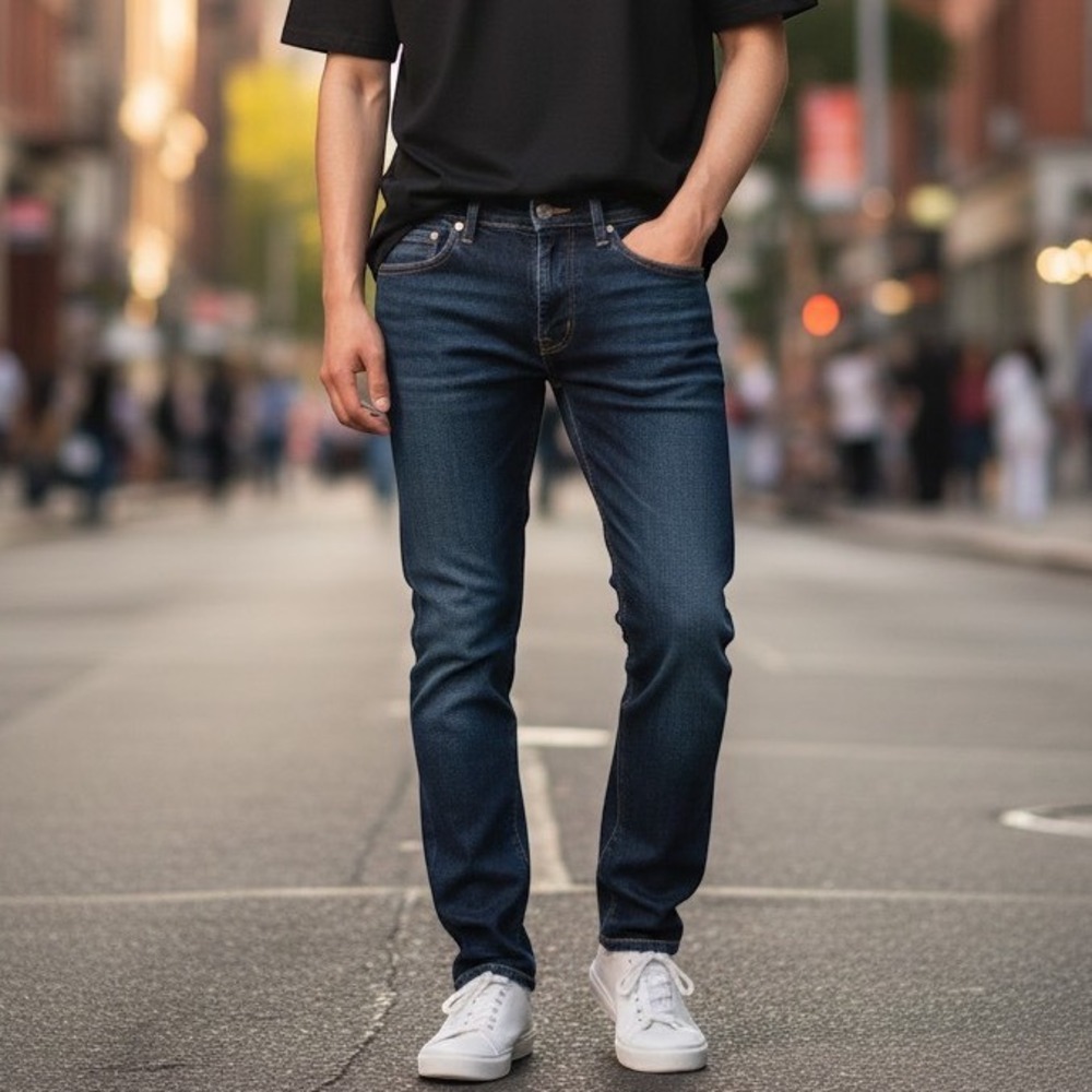 Levis 512 Slim Taper Jeans Mens 30x32 Dark Wash Blue Denim Pants 5098